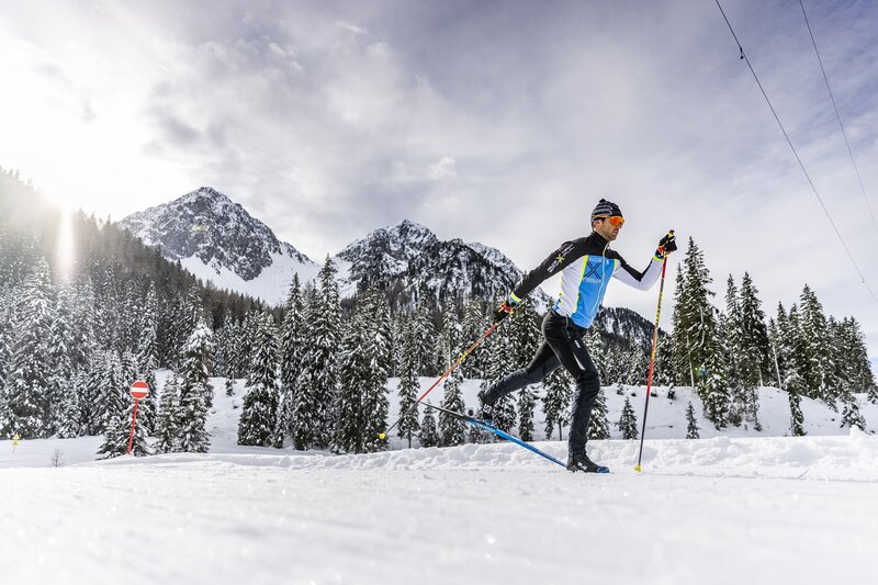 Sci di fondo | © Federico Modica  - Archivio Immagini ApT Val di Fassa Sci di fondo in Val di Fassa, Dolomiti | © Federico Modica  - Archivio Immagini ApT Val di Fassa