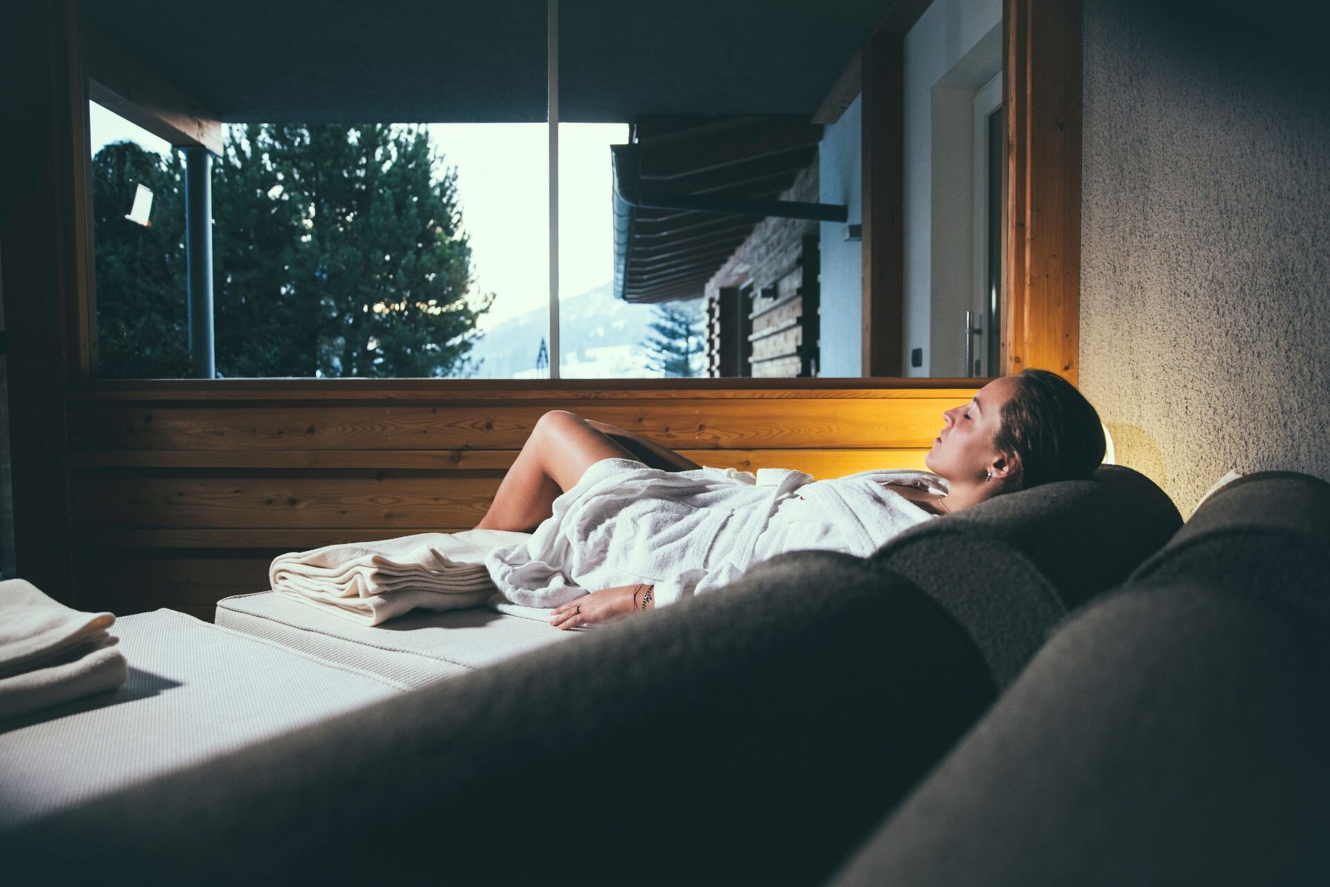 Centro benessere in Val di Fassa | © Federico Modica - Archivio Immagini ApT Val di Fassa Sala relax in un centro benessere in Val di Fassa | © Federico Modica - Archivio Immagini ApT Val di Fassa