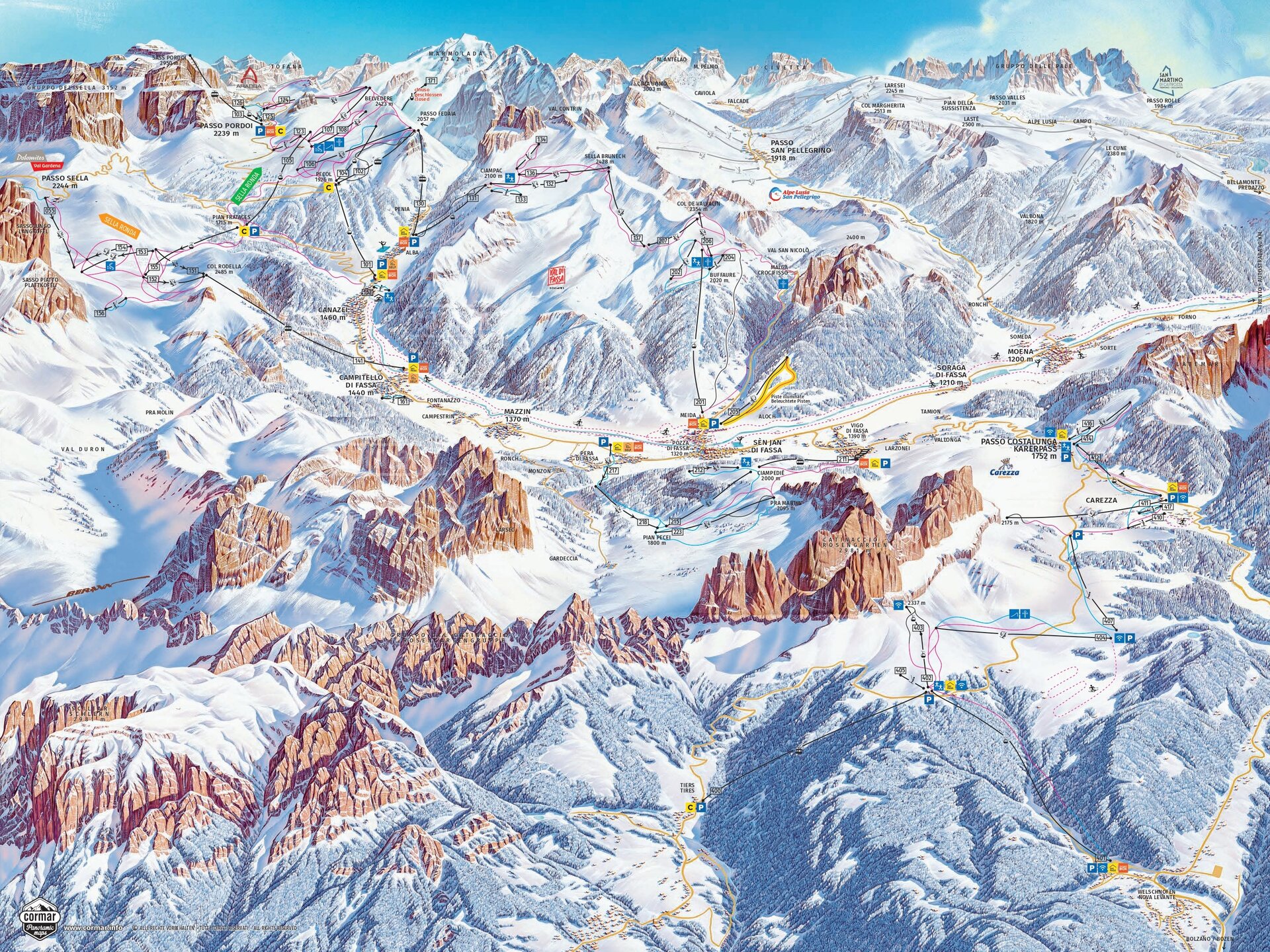 Skigebietskarte Skigebietskarte
