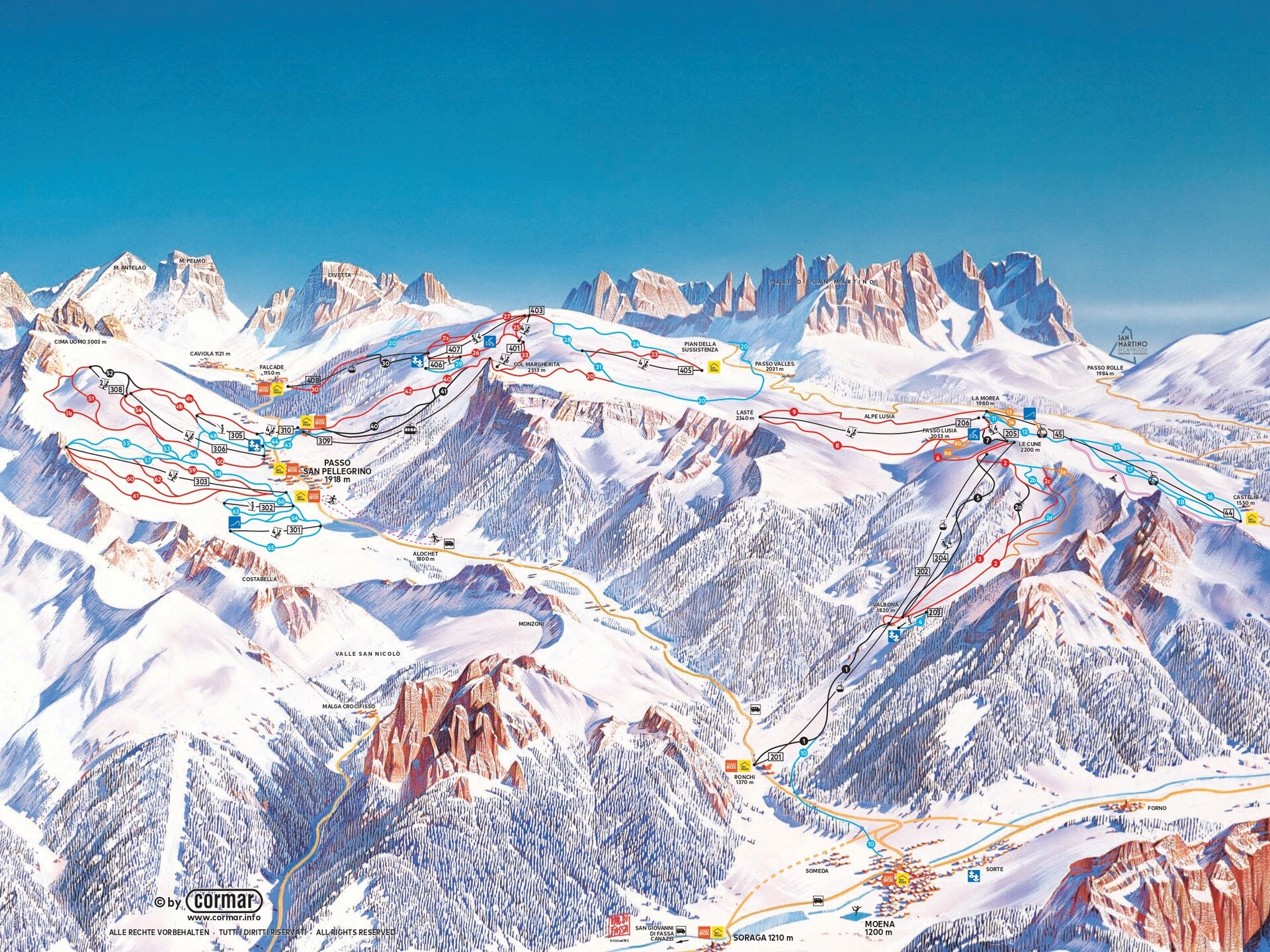 Skigebietskarte Skigebietskarte